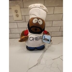 Vintage South Park Chef Plush 1998 Toy Doll 14" Aliens Believe W/Tags Weighted